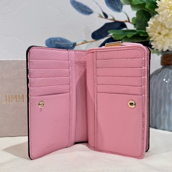 NEW✨Jimmy Choo Star Studded Bifold Compact Wallet - Picture 3 of 16